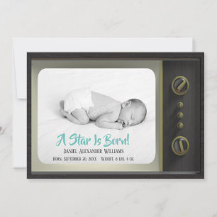 A Star Is Born TV Baby Birth Announcement Photo