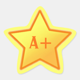 A+ Star Sticker