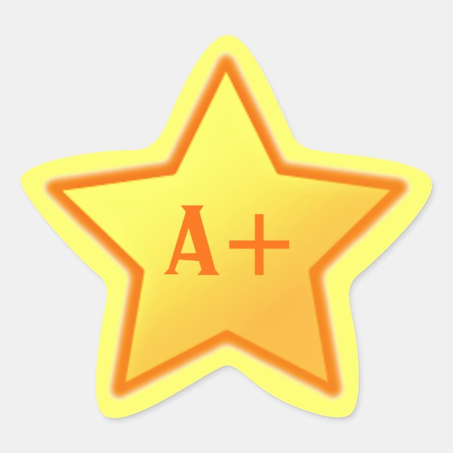 A+ Star Sticker (Front)