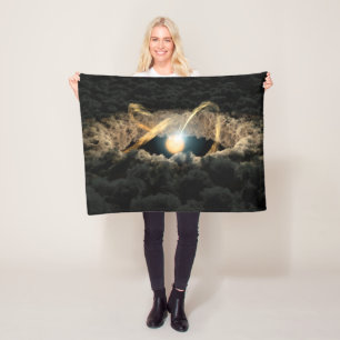 A Star Surrounded By A Protoplanetary Disc Fleece Blanket