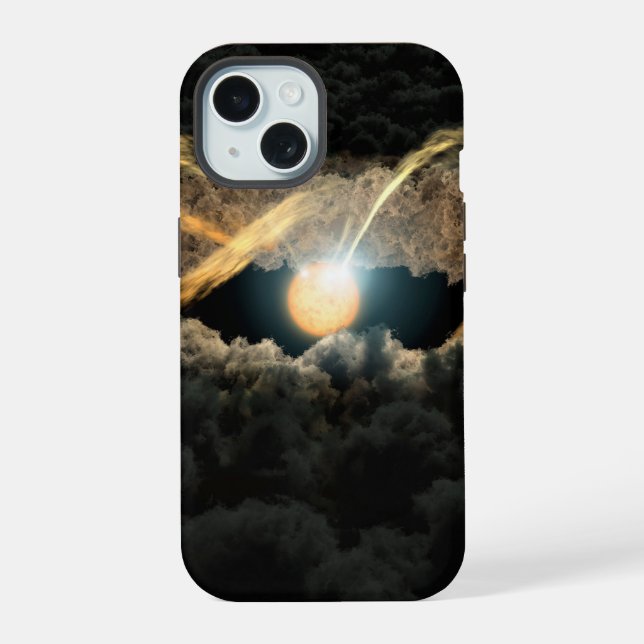 A Star Surrounded By A Protoplanetary Disc iPhone 15 Case (Back)