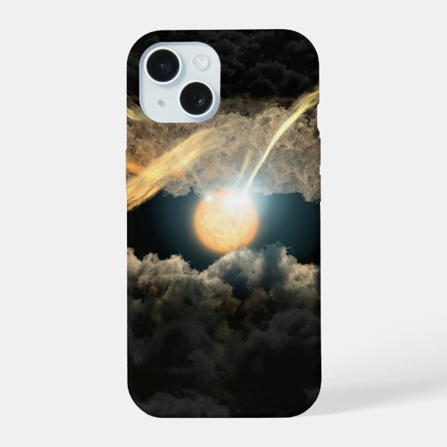 A Star Surrounded By A Protoplanetary Disc iPhone 15 Case (Back)