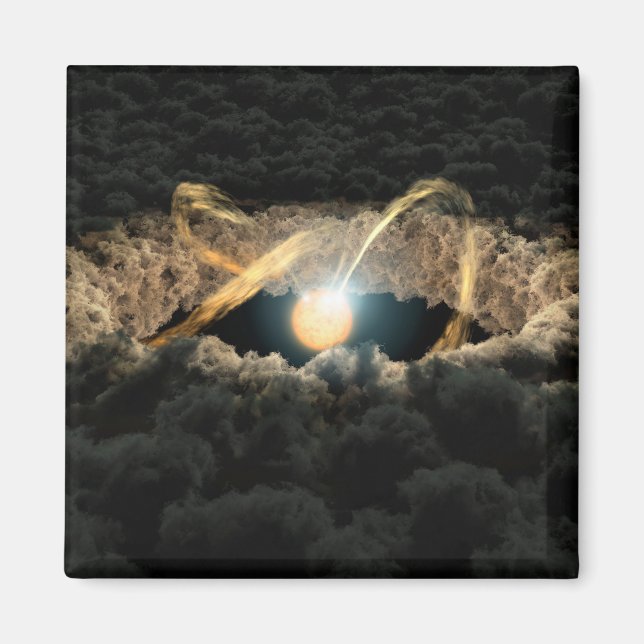 A Star Surrounded By A Protoplanetary Disc Magnet (Front)