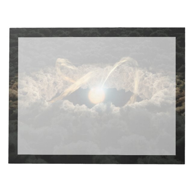 A Star Surrounded By A Protoplanetary Disc Notepad (Front)