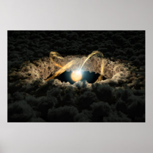 A Star Surrounded By A Protoplanetary Disc Poster