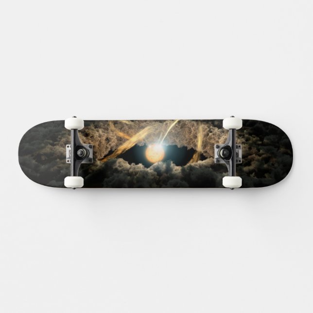 A Star Surrounded By A Protoplanetary Disc Skateboard (Horz)