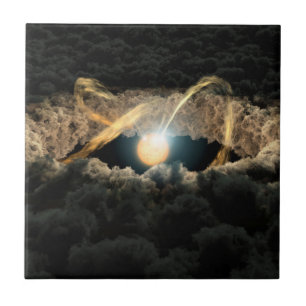A Star Surrounded By A Protoplanetary Disc Tile