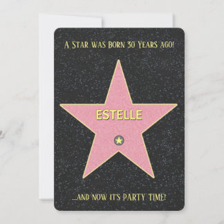 A Star was Born Birthday Party Invitation