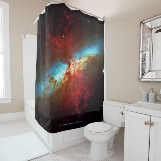 A Starburst Galaxy - Showering with the stars Shower Curtain (In Situ)