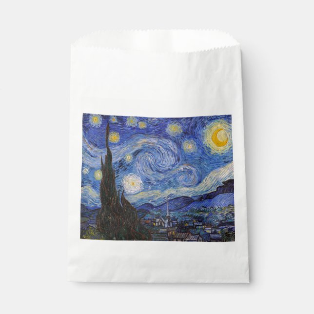 A Starry Night: Saint Remy by Vincent Van Gogh Favour Bags (Front)