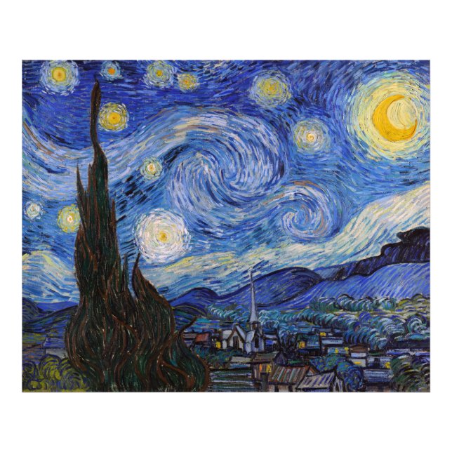 A Starry Night: Saint Remy by Vincent Van Gogh Photo Print (Front)