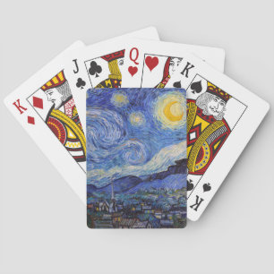 A Starry Night: Saint Remy by Vincent Van Gogh Playing Cards
