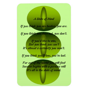 A State of Mind Poem Magnet