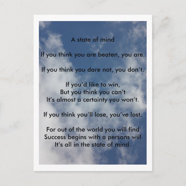 A State of Mind Postcard (Front)