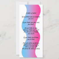 A state of mind rack cards