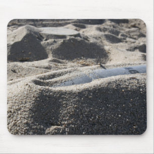 A static display of an ordnance shell mouse mat