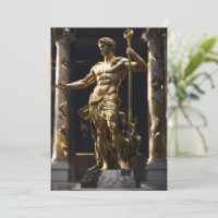 A statue from a muscular greek god statue