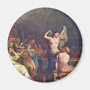 A Steam Bath Details By Chassériau Théodore Magnet