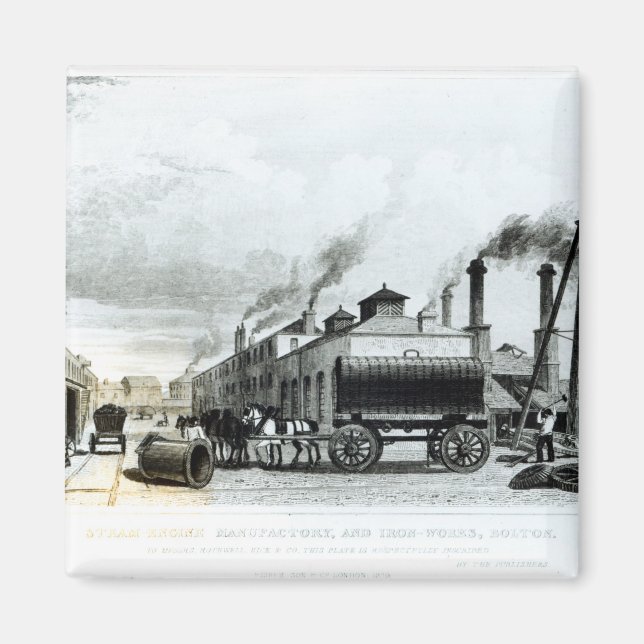 A Steam-Engine Manufactory and Iron Works Magnet (Front)