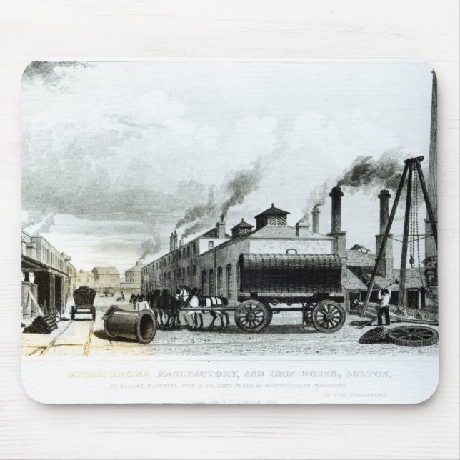 A Steam-Engine Manufactory and Iron Works Mouse Mat (Front)