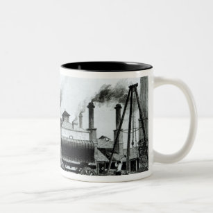 A Steam-Engine Manufactory and Iron Works Two-Tone Coffee Mug