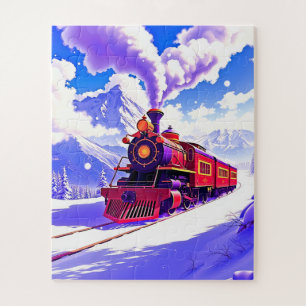 A steam locomotive journey children's jigsaw puzzle
