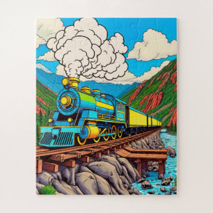 A steam train journey children's jigsaw puzzle