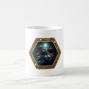A Steampunk Hummingbird In A Steampunk Frame Coffee Mug