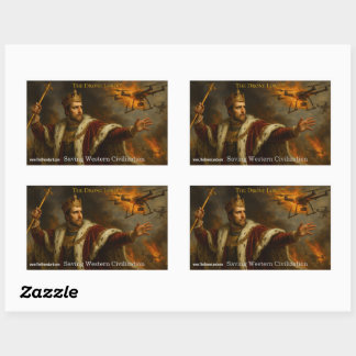 A sticker of The Drone Lord fighting