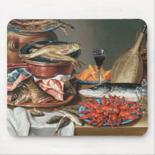 A Still Life of a Fish, Trout and Baby Lobsters, 1 Mouse Mat