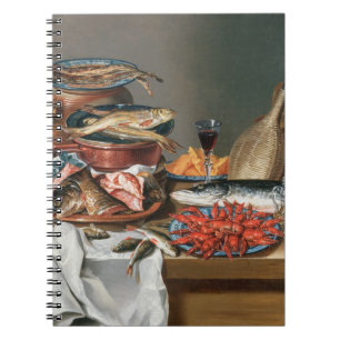 A Still Life of a Fish, Trout and Baby Lobsters, 1 Notebook