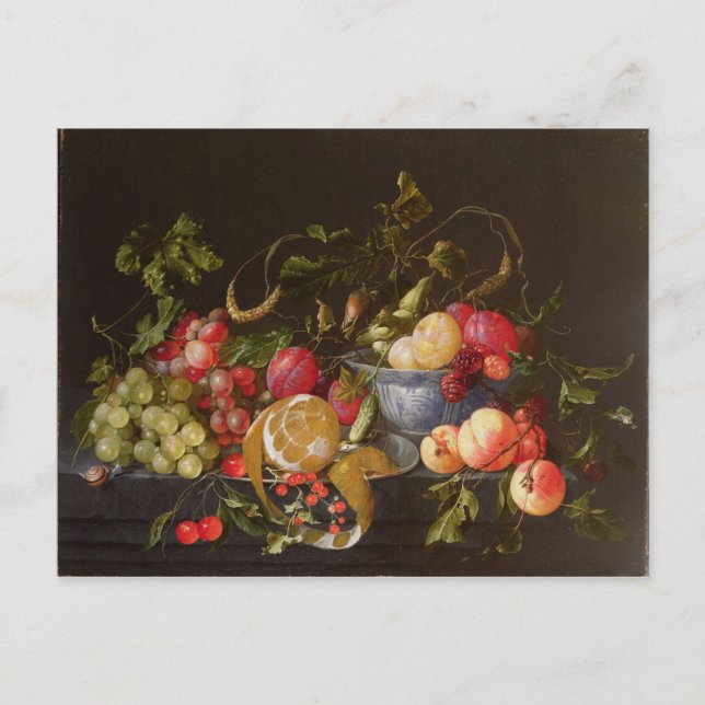 A Still Life of Fruit Postcard (Front)