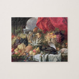 A Still Life of Game Birds and Numerous Fruits Jigsaw Puzzle
