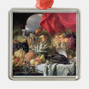A Still Life of Game Birds and Numerous Fruits Metal Tree Decoration