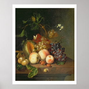 A Still Life on a Marble Ledge Poster