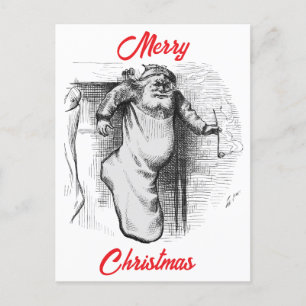A Stocking Full (1879) by Thomas Nast. Holiday Postcard