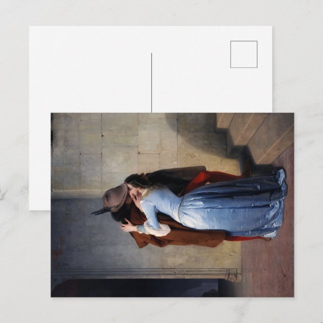 A Stolen Moment: A Kiss Through the Ages Postcard (Front/Back)