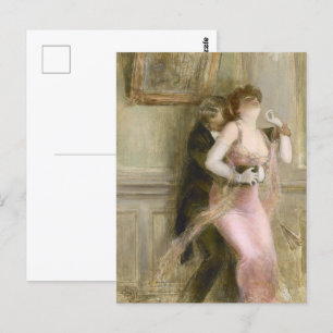 A Stolen Moment by Albert Guillaume Romantic Art Postcard