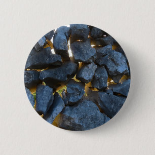 A stone wall built in Croatian style 6 Cm Round Badge
