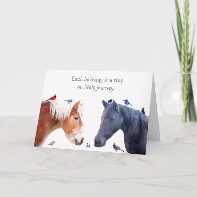 A stop on Life's Journey: Happy Birthday Card (Front)