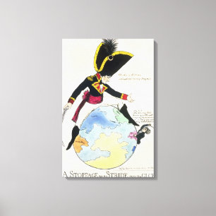 A Stoppage to a Stride over the Globe, 1803 Canvas Print