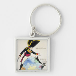 A Stoppage to a Stride over the Globe, 1803 Key Ring