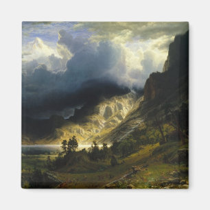 A Storm in the Rocky Mountains Bierstadt Magnet