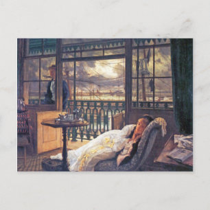 A storm moves over by James Tissot Postcard