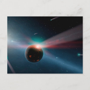 A Storm Of Comets In The Eta Corvi System. Postcard