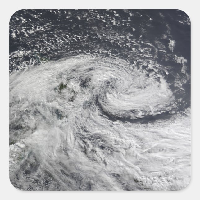 A storm over new Zealand Square Sticker (Front)