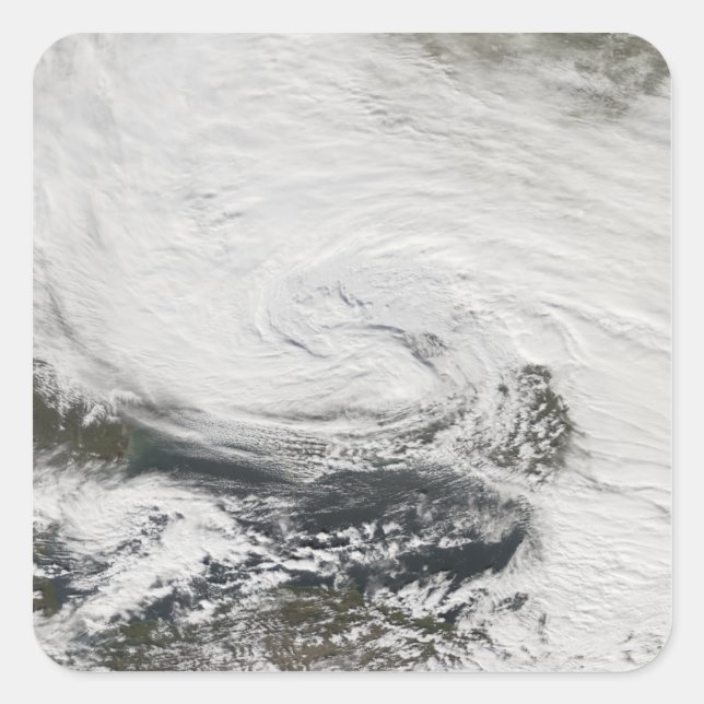 A storm over the Black Sea and the Sea of Azov Square Sticker (Front)