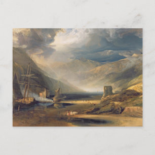 A Storm Passing Off on the Coast of Merionethshire Postcard