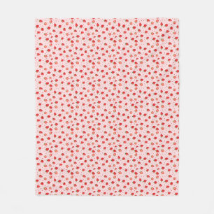 A Strawberry A Day Keeps The Blues Away Fleece Blanket