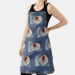 A strawberry in a cup apron